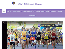 Tablet Screenshot of clubatletismeabrera.com